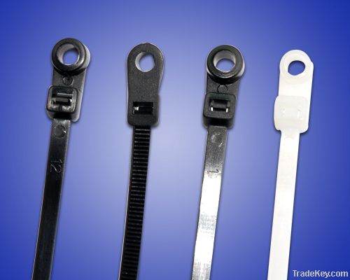 Mountable head cable tie