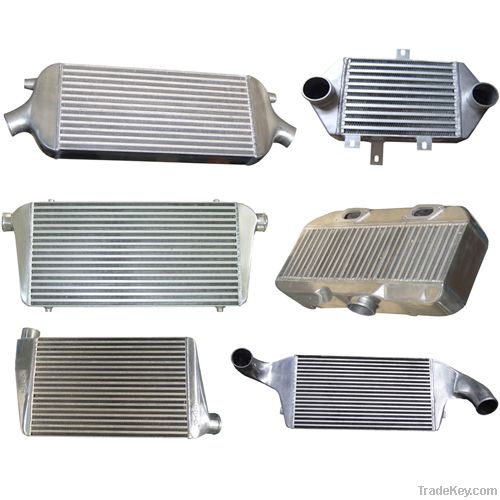 aluminum charge air cooler for racing car