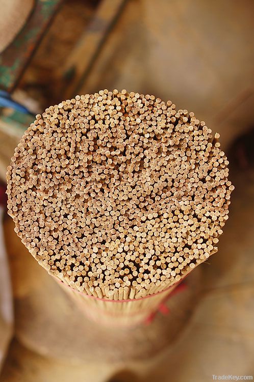 wholesales straight Round bamboo sticks for candles and incense making diam 3-6mm