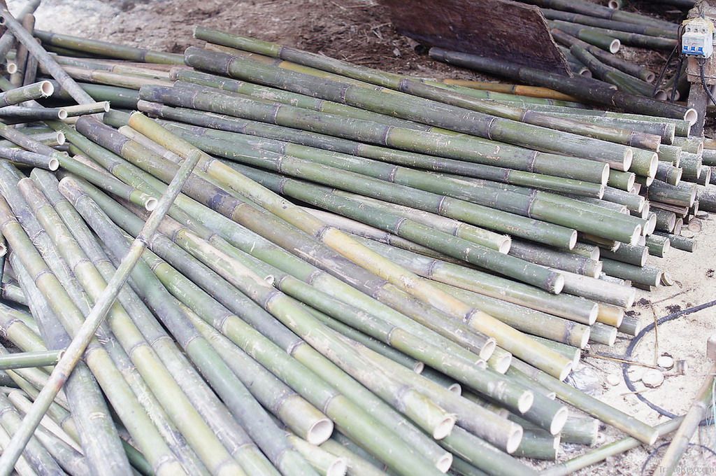Round bamboo flowers stand, bamboo flowers support sticks, bamboo flowers plant sticks diam 3-6mm