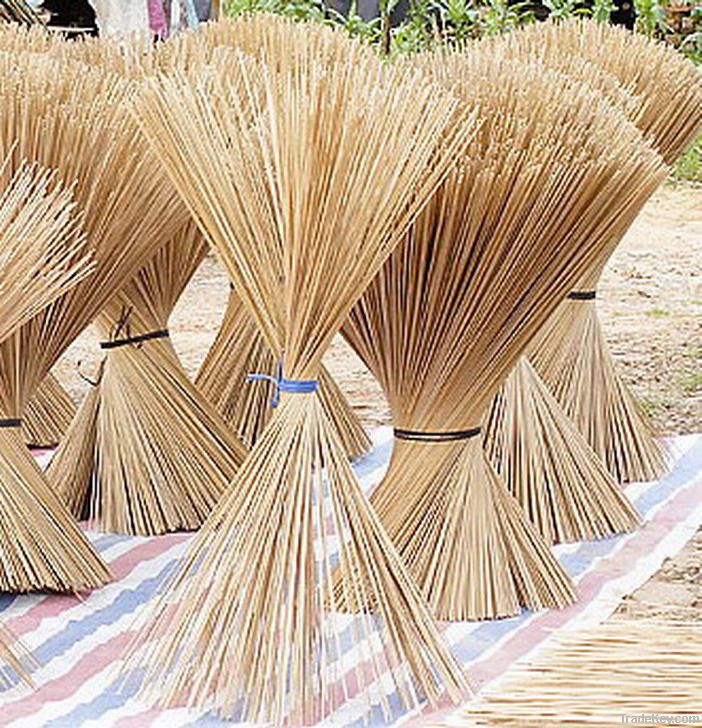 wholesales straight Round bamboo sticks for candles and incense making diam 3-6mm