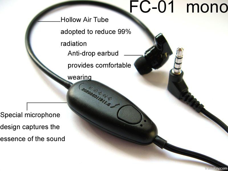 Air Tube Anti-Radiation Headset