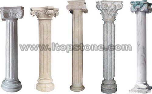 Stone Carved Decoration Roman Column
