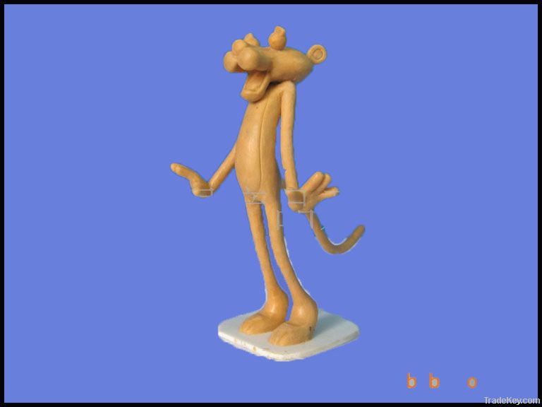 Clay cartoon figurine for kids