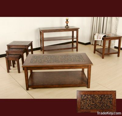 Hot Seller Mosaic with Wood Living Room Set