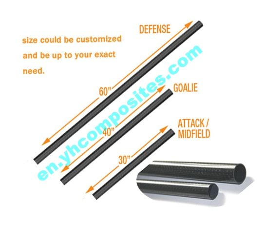 Carbon Fiber/fiberglass Lacrosse Poles Shafts