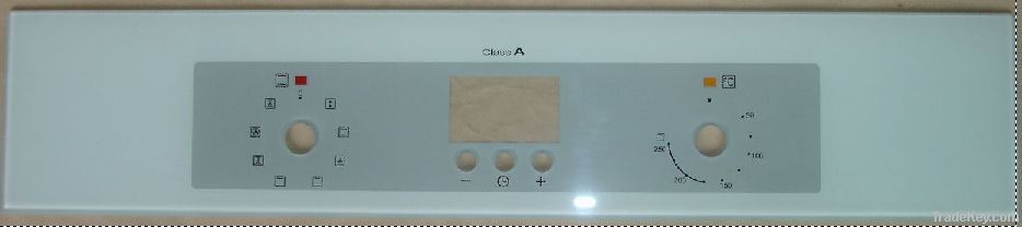 Oven control panel glass