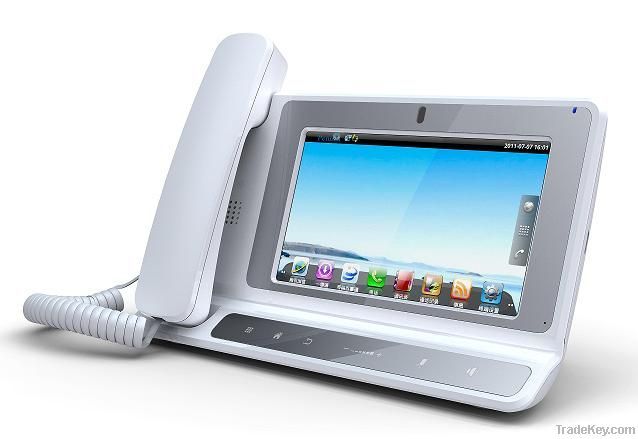 7 TFT Touch Screen Android 2.2 IP SIP video phone