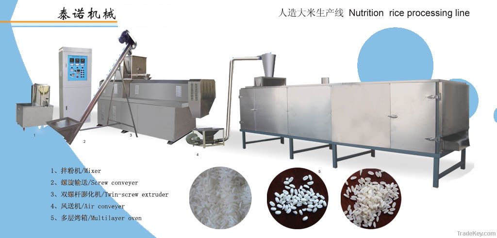 Nutrition  rice processing line