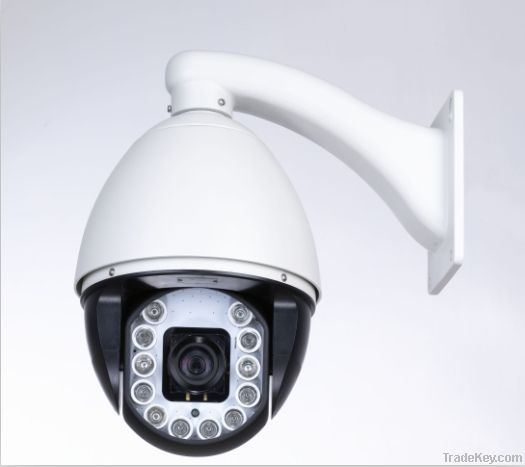 H.264 mini 480TVL Vandal-Proof IP speed dome camera with Day/Night 30m