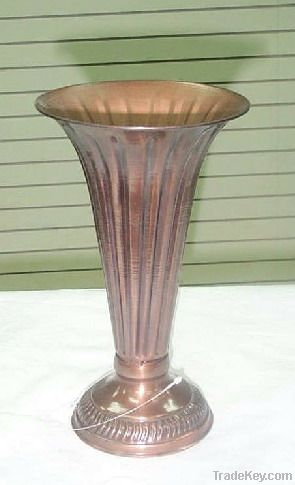 Iron Vase in  Copper finish