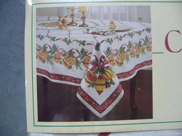 polyster jacquard table cloth, table cover, table runner