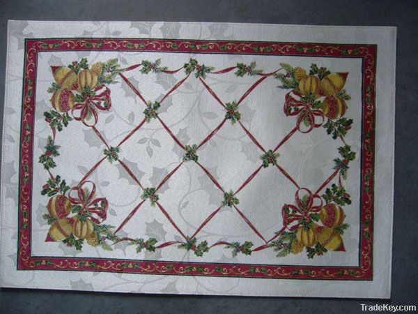 polyster jacquard table cloth, table cover, table runner