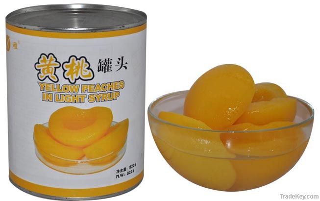 canned yellow peach