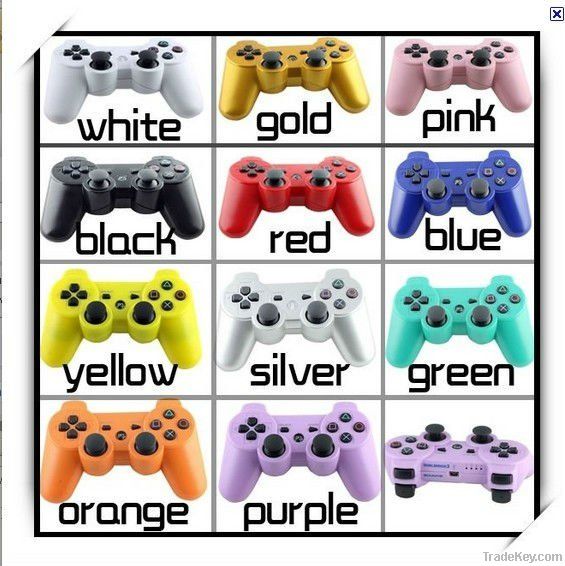 11 colors Wireless bluetooth joystick for PS3
