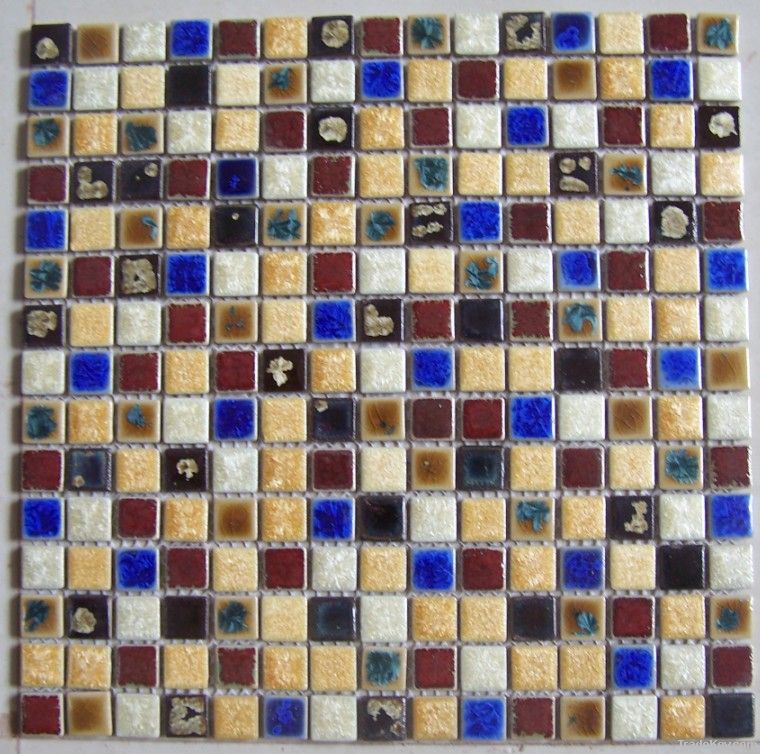pocelain mosaic, hand made ceramic mosaic tile