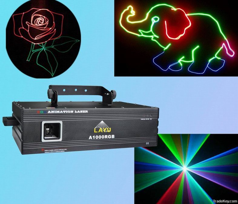 1W RGB cartoon laser light