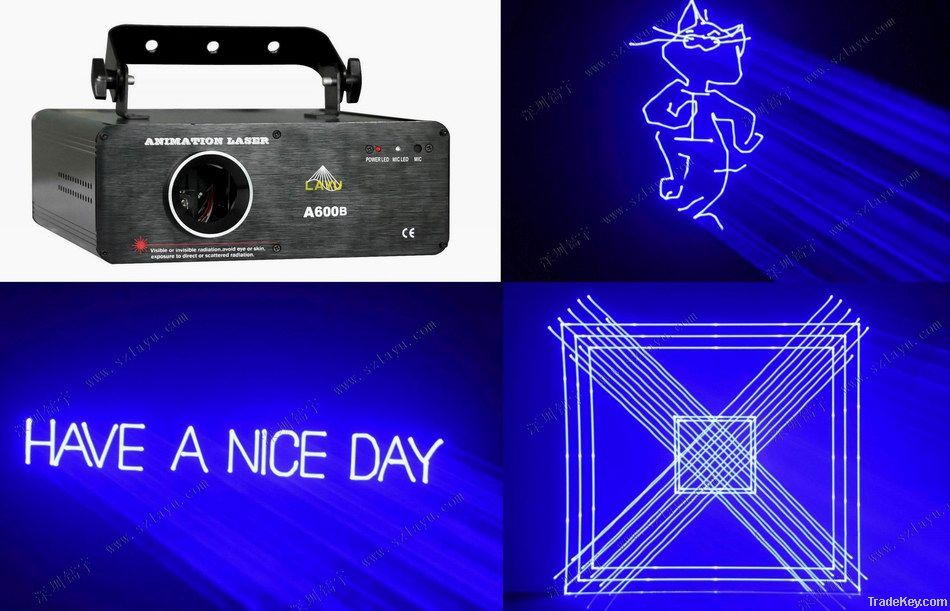 600mw blue beam & animation laser