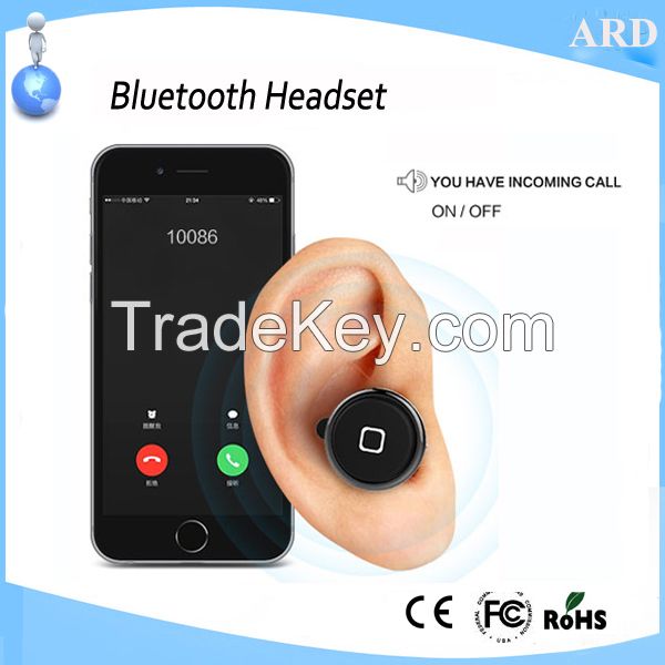 V4.1 Smallest Mini Ear Hook Style Handsfree Wireless Bluetooth Headset