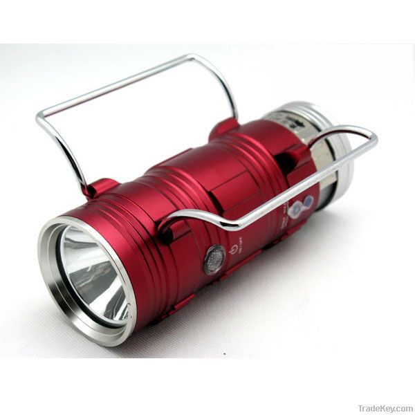 Double-Head Night Fishing Light with white and blue beam.