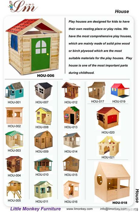 wooden play house for kids