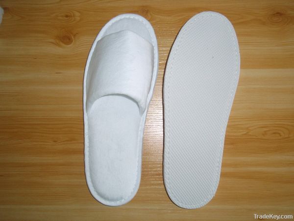hotel velour open toe slipper
