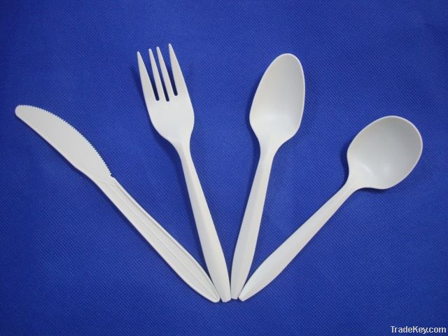 biodegradable disposable flatware/biodegradable cutlery
