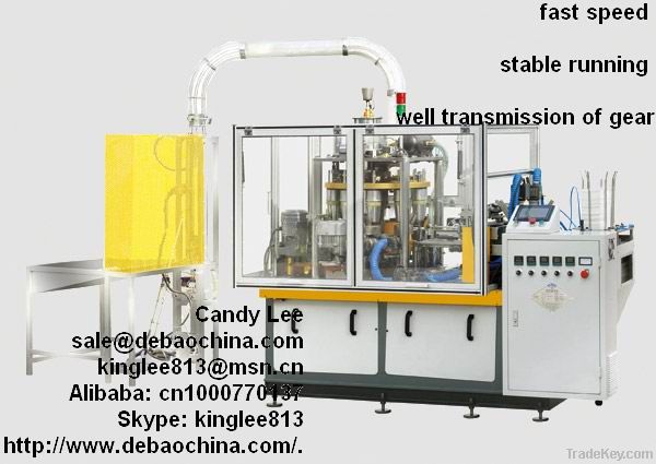 High speed paper cup forming machine