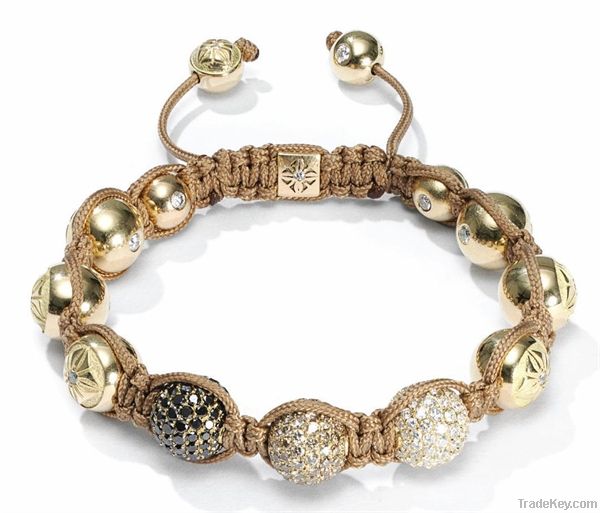 fashion style shamballa bracelet alloy rhinstone AAXF36