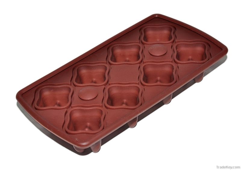 chocolate silicone ice cube tray/silicon ice tray