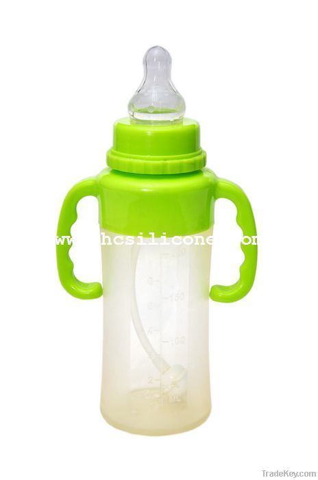 silicone baby feeding bottle