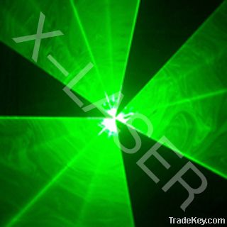 3000mw single green beam anmiation laser light