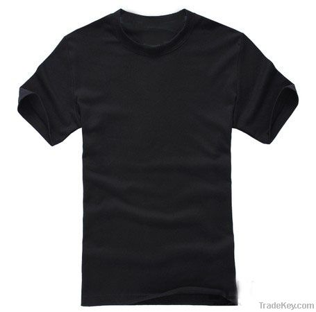 2012Hotsale, Blank Black Casual Man T-shirt
