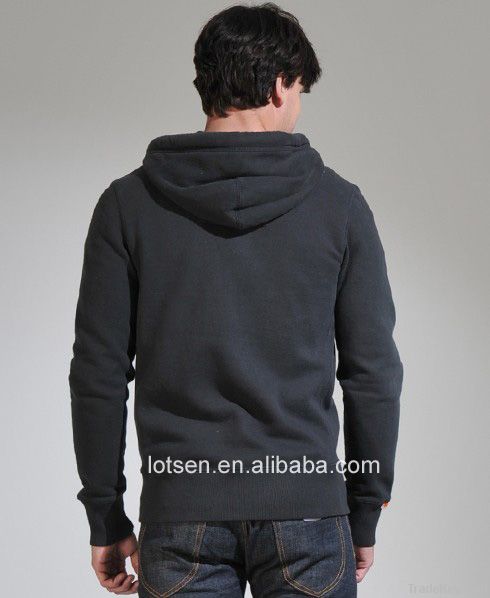 2012Lastest  Zipper-up, Fashionable Man Hoodie