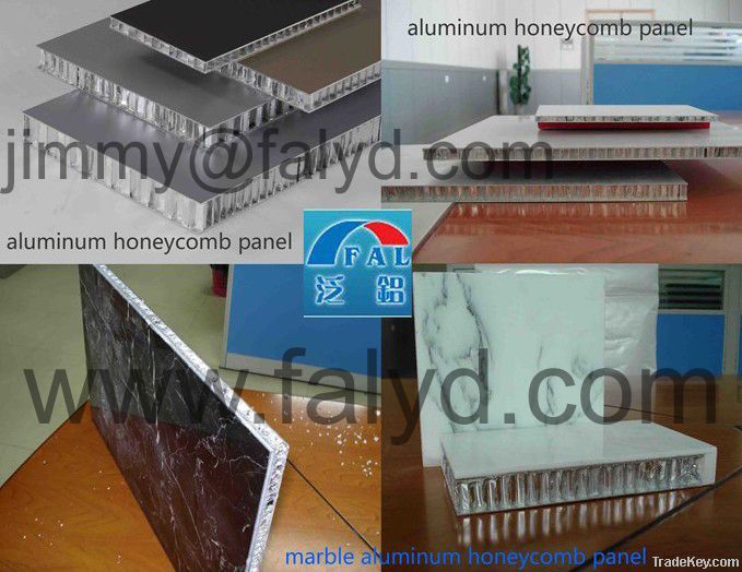 Aluminum honeycomb panel with different kinds