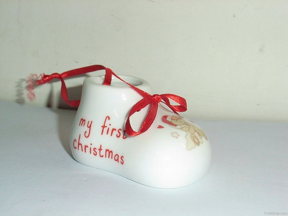 Baby Shoe Christmas Ornament