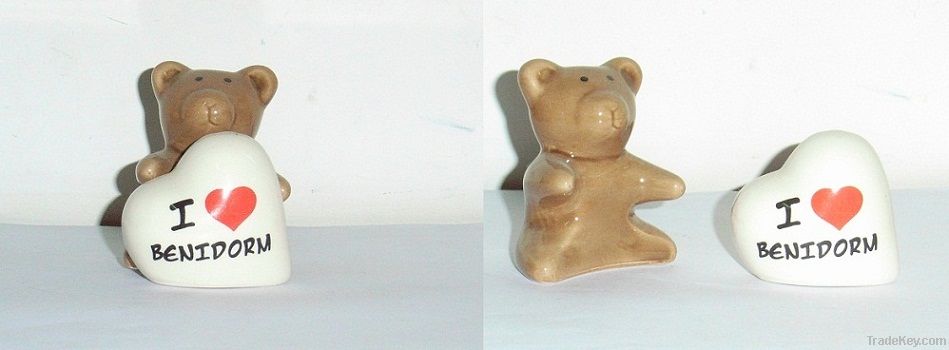 Salt &Pepper with Bear and Heart