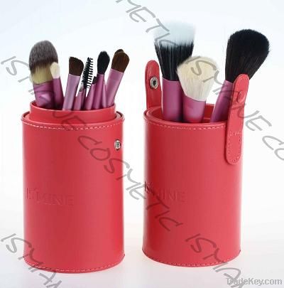 NEW Column pu case 13 pcs cosmetic brush set makeup kit