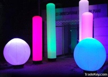 hot decorations/inflatable/columns/pillars with led lighting