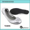 Fashion dance shoes, foldable flats shoes with bag