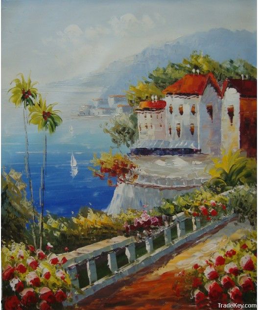 Mediterranean Seascape Oil painting