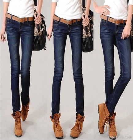 Fashion women trendy jeans