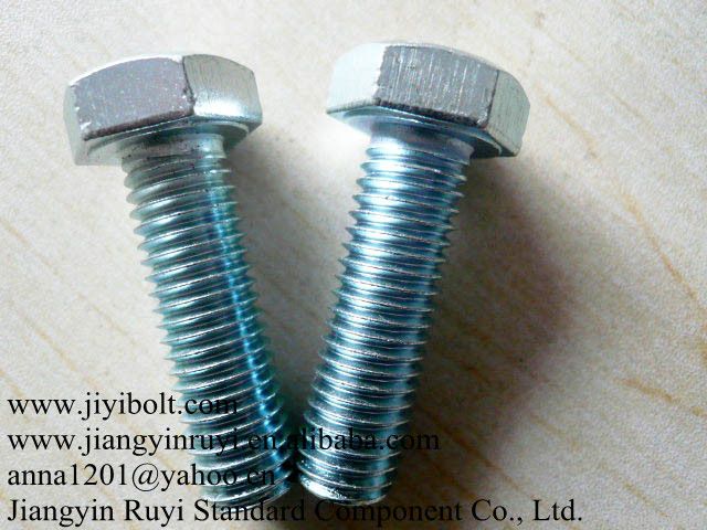 DIN933 ZP hex head bolt