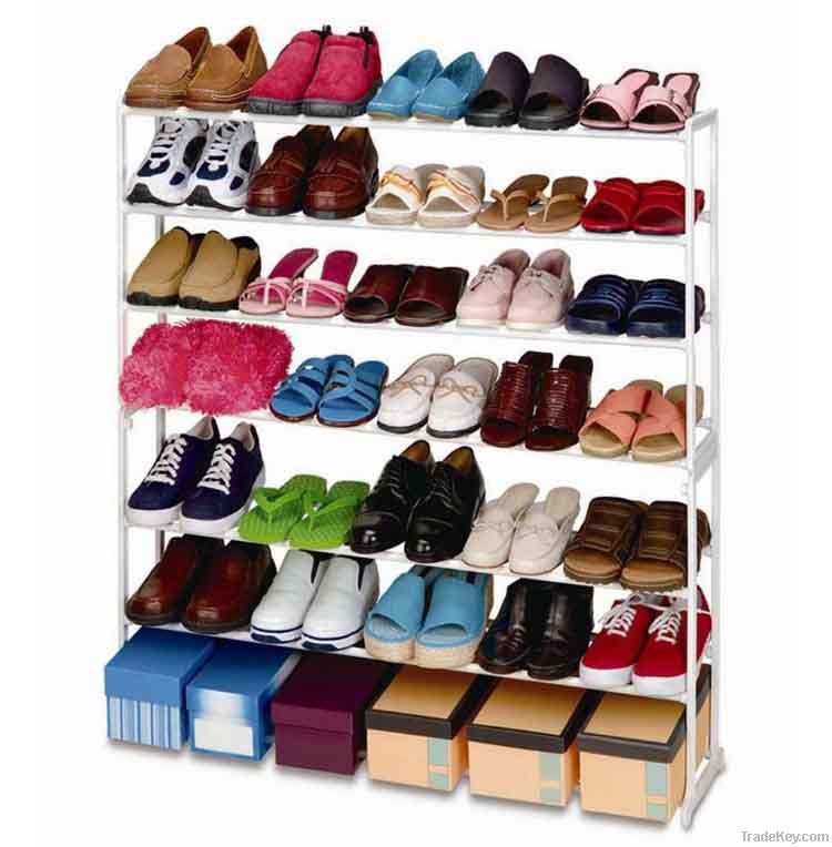 Seven tier adjustable shoe cabinet