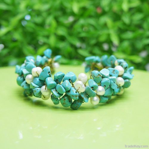 Turquoise stone Bangle