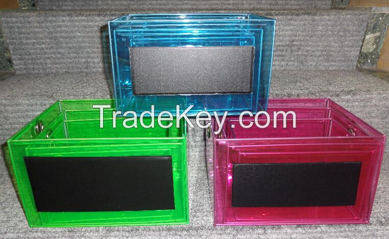 New PVC Basket/Chalk Board/Glitter PVC Basket/Storage box