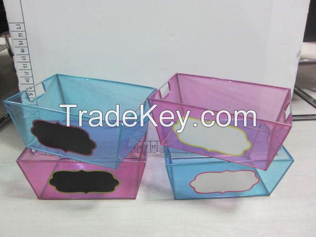 New PVC Basket/Chalk Board/Glitter PVC Basket/Storage box