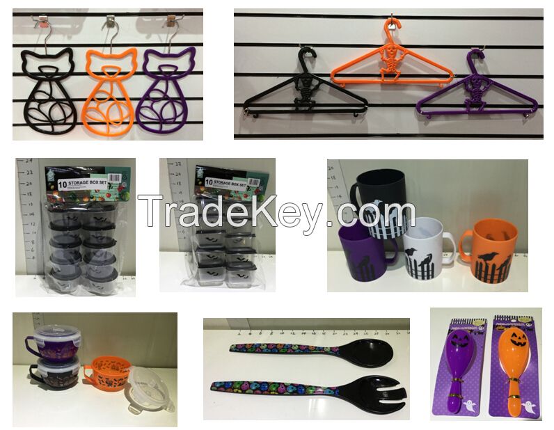 Halloween decoration/Halloween plastic bottle/cups/bowl/trays/plates