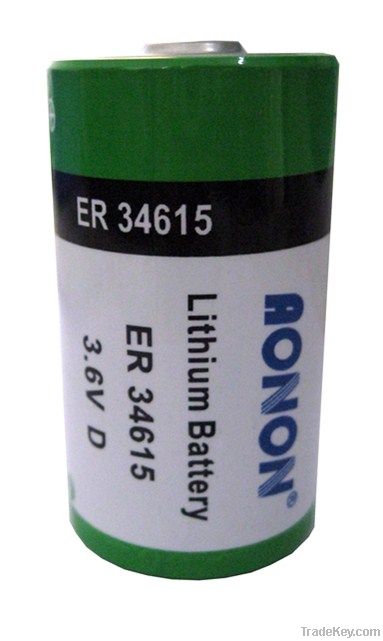 ER34615 ER34615M 3.6V Primary Lithium Battery, D SIZE