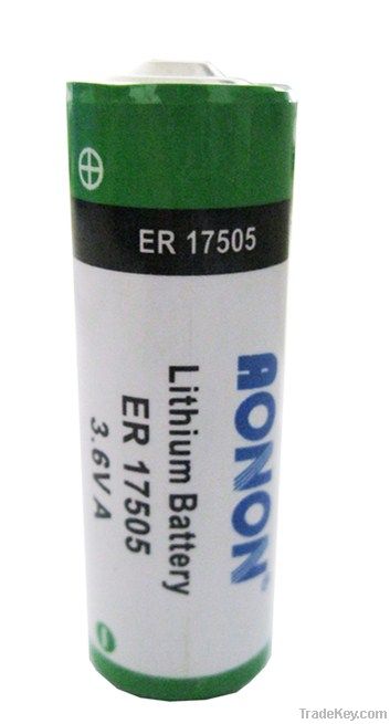 ER17505 ER17505M 3.6V Li-socl2 batteries, primary lithium cells